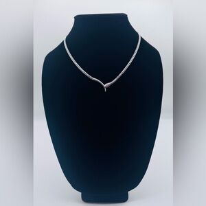 925s Solid Sterling Silver Snake Serpent Rare Chain Necklace 17g | Vintage | EUC